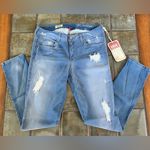 Design Lab Super Skinny Distressed Jeans size 31 - (NWT) - Picture 3 of 11